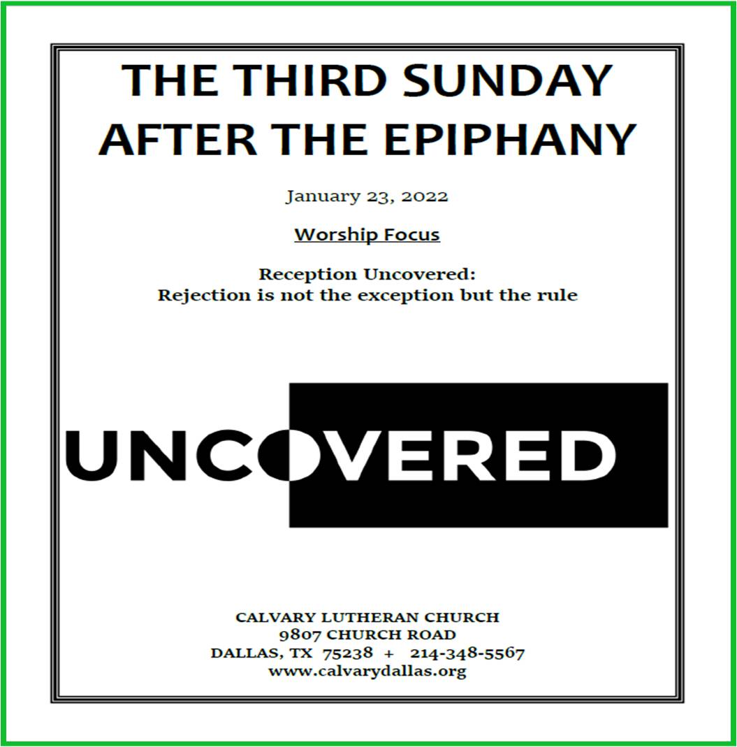 S.F.01.23.22.SW (full music and hymns PKRevisions) Third Sunday after Epiphany 2022