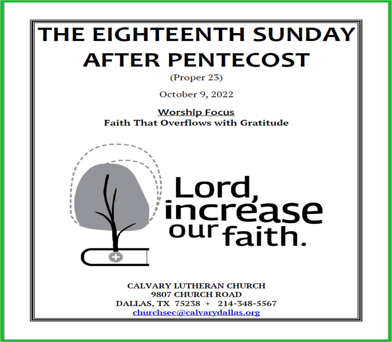 S.F.10.09.22.CS Eighteenth Sunday After Pentecost 2022 (PKRevisions)